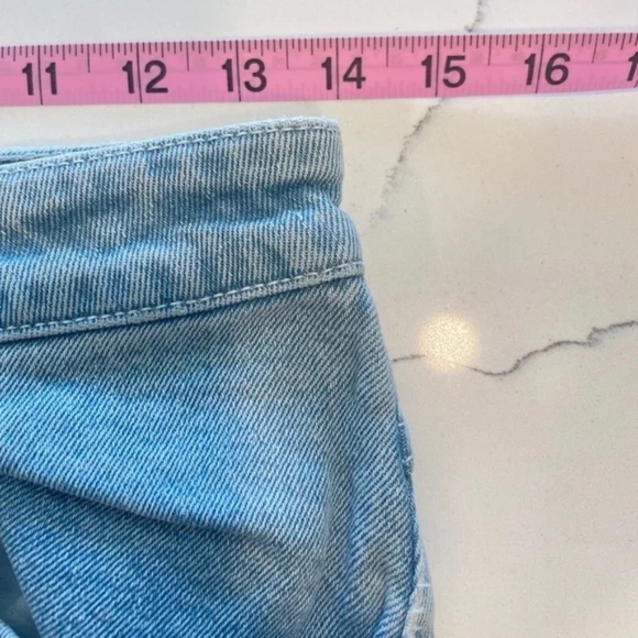 All About Eve Light Blue High-Waisted Denim Pencil Skirt – Size 6 - Picture 10 of 13